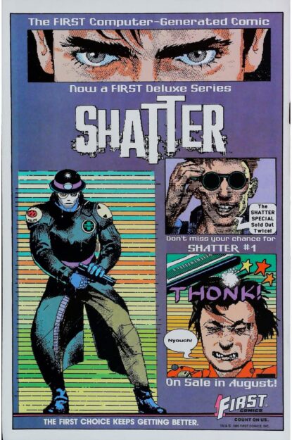 AMERICAN FLAGG (1983) #26 - First Comics - lecubeacomics.com Couverture de AMERICAN FLAGG (1983) #26 - par Howard Chaykin - lecubeacomics.com