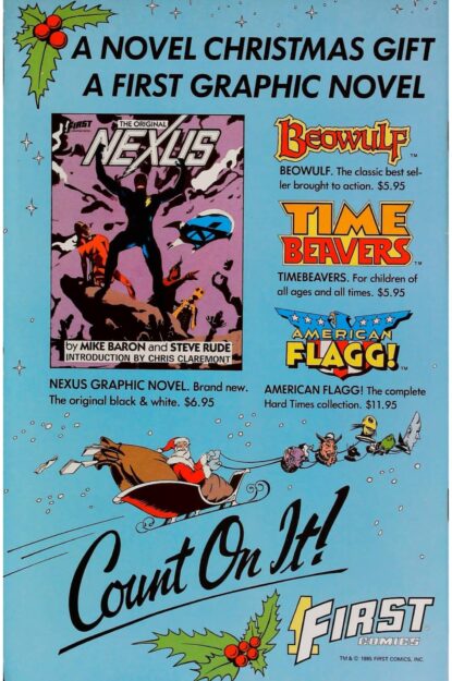 AMERICAN FLAGG (1983) #27 - First Comics - lecubeacomics.com Couverture de AMERICAN FLAGG (1983) #27 - par Howard Chaykin - lecubeacomics.com
