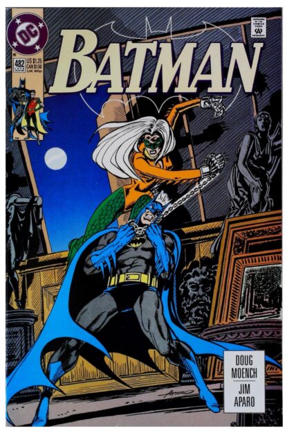Couverture de BATMAN (1940) #482 - par Jim Aparo - lecubeacomics.com