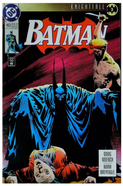 BATMAN (1940) #493 - DC Comics - lecubeacomics.com Couverture de BATMAN (1940) #493 - par Kelley Jones - lecubeacomics.com
