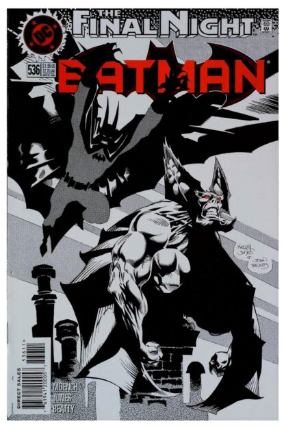 Couverture de BATMAN (1940) #536 - par Kelley Jones - lecubeacomics.com