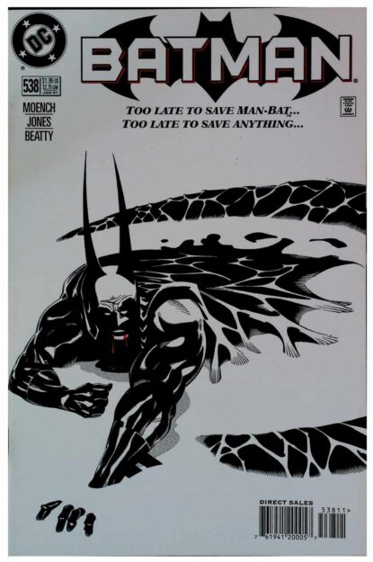 Couverture de BATMAN (1940) #538 - par Kelley Jones - lecubeacomics.com