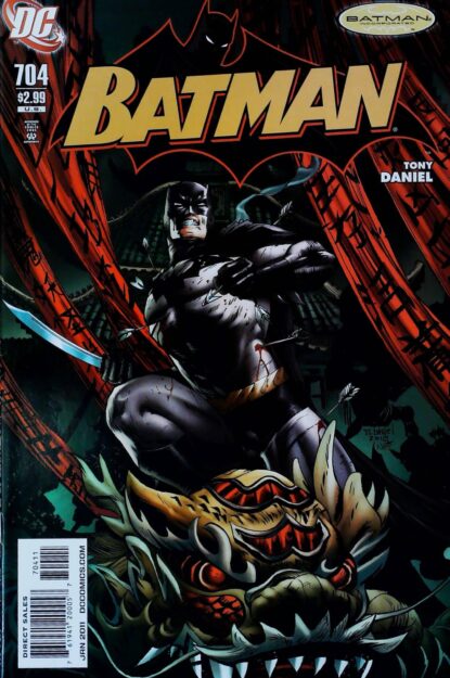 Couverture de BATMAN (1940) #704 - par Tony S. Daniel - lecubeacomics.com
