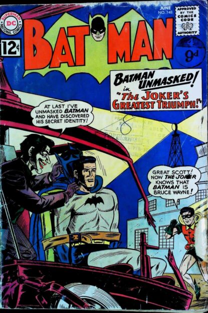 Couverture de BATMAN (1940) #148 - par Sheldon Moldoff - lecubeacomics.com