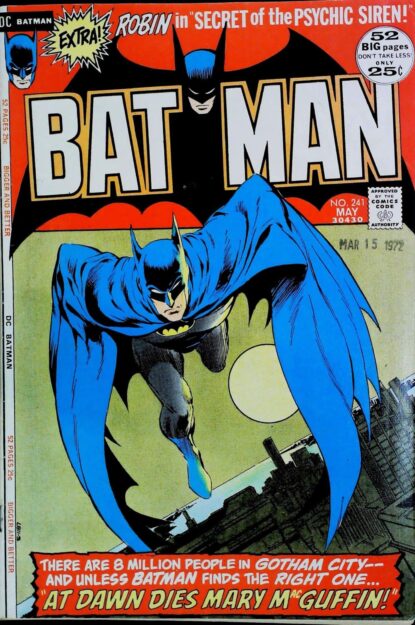Couverture de BATMAN (1940) #241 - par Neal Adams - lecubeacomics.com
