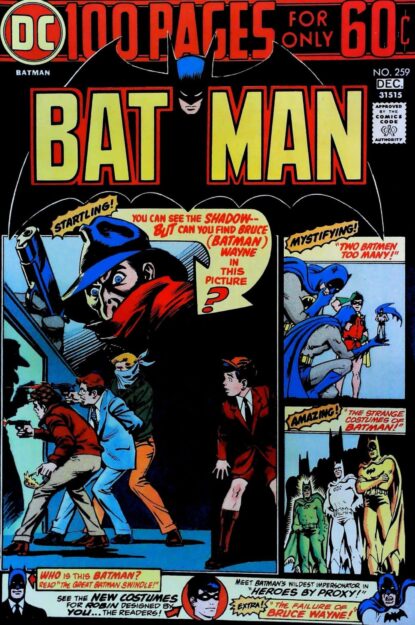Couverture de BATMAN (1940) #259 - par Nick Cardy - lecubeacomics.com