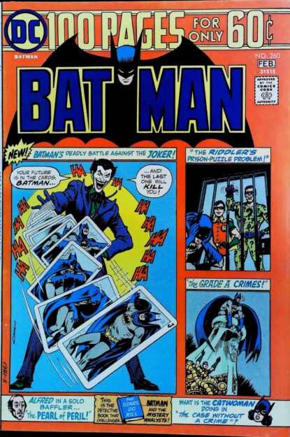 Couverture de BATMAN (1940) #260 - par Nick Cardy - lecubeacomics.com