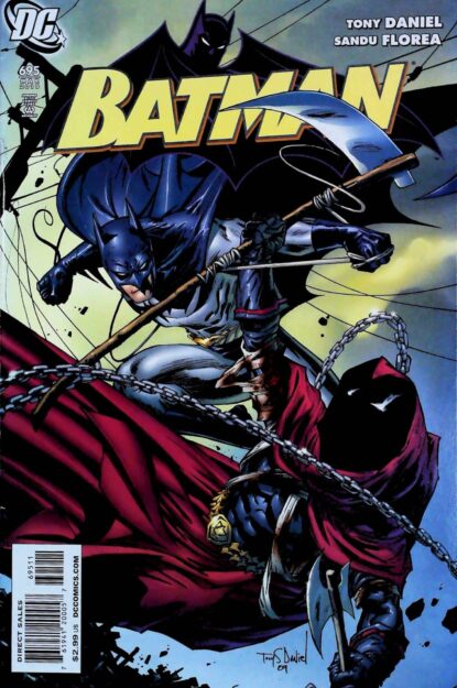 Couverture de BATMAN (1940) #695 - par Tony S. Daniel - lecubeacomics.com