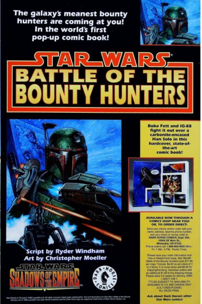 STAR WARS : BOBA FETT - WHEN THE FAT LADY SWINGS (1995) #2 - Dark Horse - lecubeacomics.com Couverture de STAR WARS : BOBA FETT - WHEN THE FAT LADY SWINGS (1995) #2 - par Cam Kennedy - lecubeacomics.com