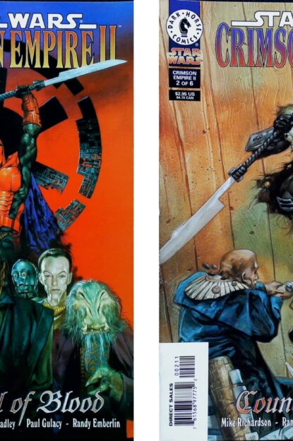 STAR WARS : CRIMSON EMPIRE II : COUNCIL OF BLOOD (1998) #1-6 COMPLETE SET - Dark Horse - lecubeacomics.com Couverture de STAR WARS : CRIMSON EMPIRE II : COUNCIL OF BLOOD (1998) #1-6 COMPLETE SET - par Dave Dorman - lecubeacomics.com