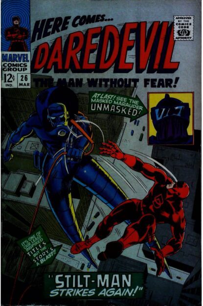 Couverture de DAREDEVIL (1964) #26 - par Gene Colan - lecubeacomics.com