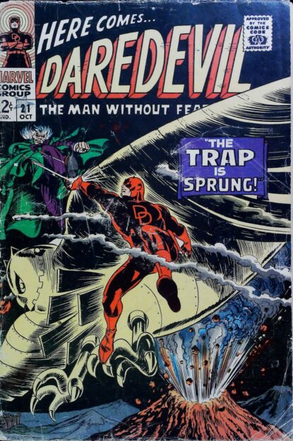 Couverture de DAREDEVIL (1964) #21 - par Artie Simek - lecubeacomics.com
