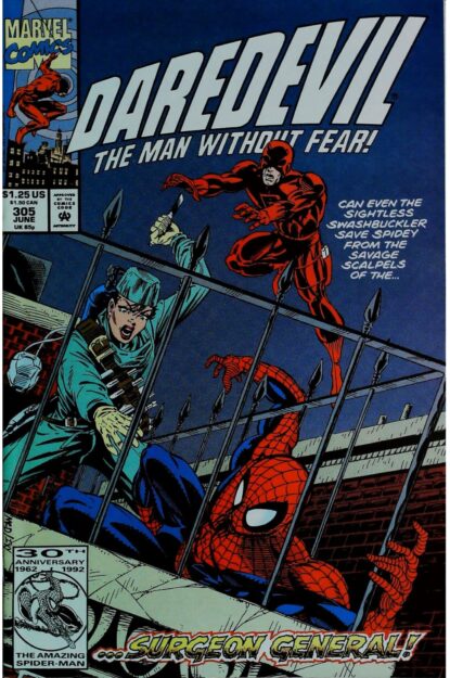 Couverture de DAREDEVIL (1964) #305 - par Chris Ivy - lecubeacomics.com