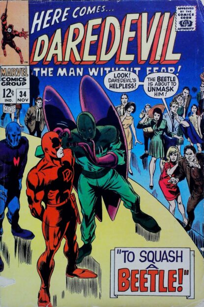 Couverture de DAREDEVIL (1964) #34 - par Gene Colan - lecubeacomics.com