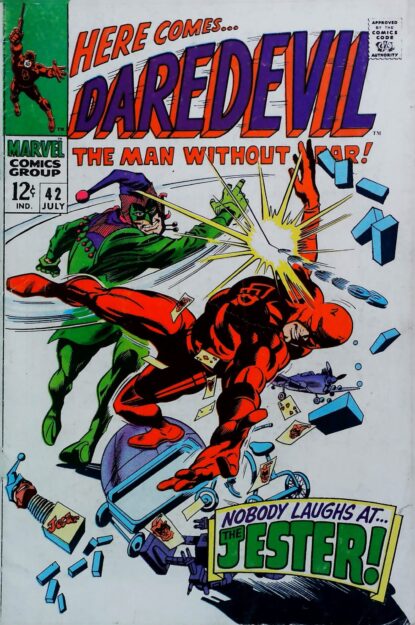 Couverture de DAREDEVIL (1964) #42 - par Gene Colan - lecubeacomics.com