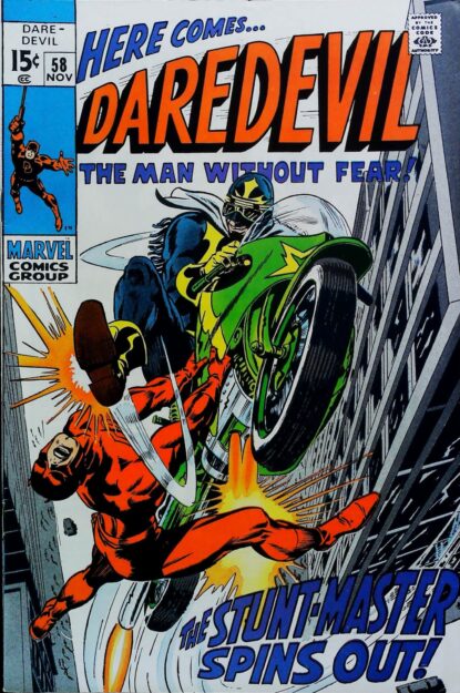 Couverture de DAREDEVIL (1964) #58 - par Gene Colan - lecubeacomics.com