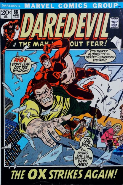 Couverture de DAREDEVIL (1964) #86 - par John Buscema - lecubeacomics.com