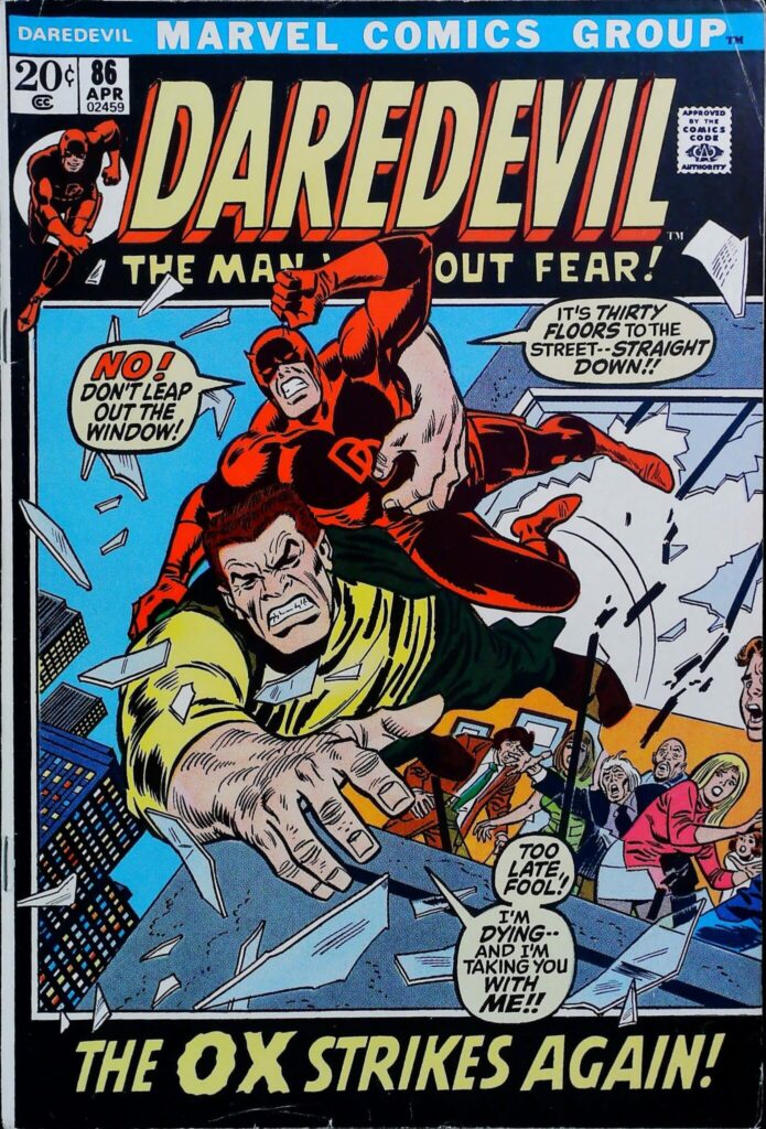Daredevil #86, vue de l'exemplaire