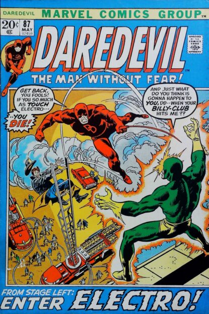 Couverture de DAREDEVIL (1964) #87 - par Frank Giacoia - lecubeacomics.com