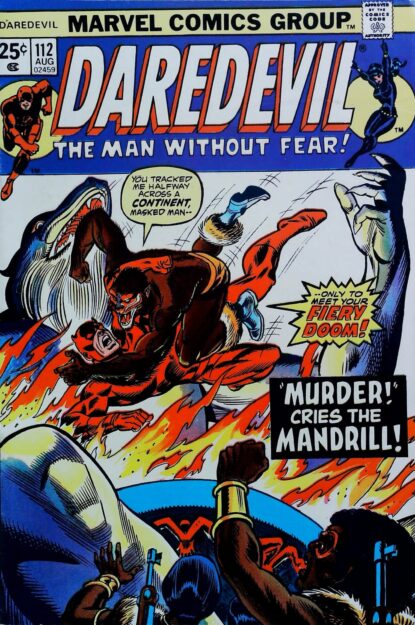 Couverture de DAREDEVIL (1964) #112 - par Gil Kane - lecubeacomics.com