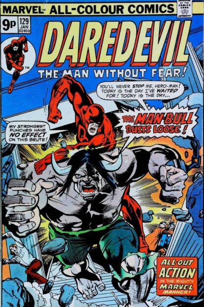 Couverture de DAREDEVIL (1964) #129 - par Rich Buckler - lecubeacomics.com