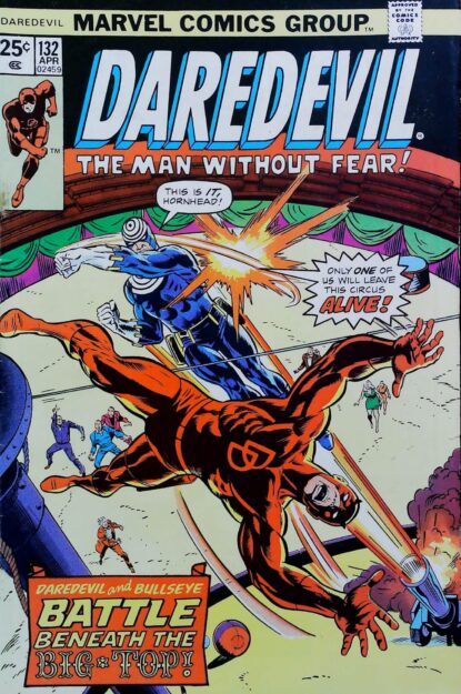 Couverture de DAREDEVIL (1964) #132 - par Rich Buckler - lecubeacomics.com