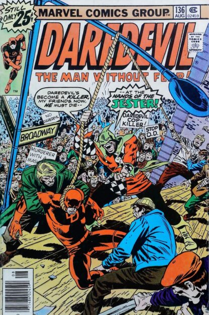 Couverture de DAREDEVIL (1964) #136 - par Dan Crespi - lecubeacomics.com
