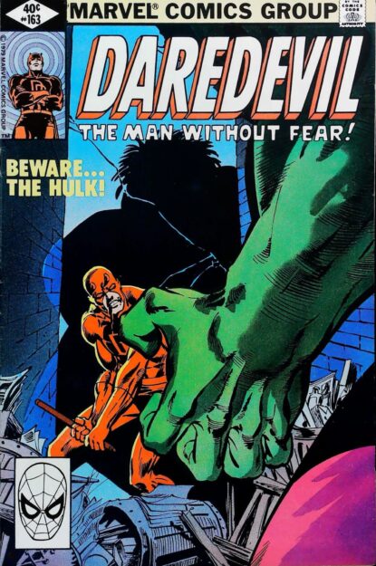 Couverture de DAREDEVIL (1964) #163 - par Frank Miller - lecubeacomics.com