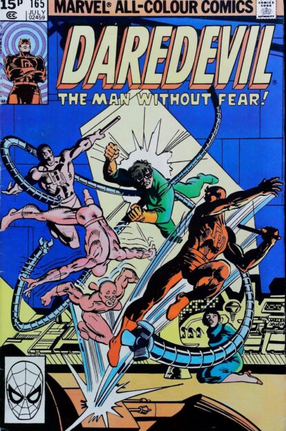 Couverture de DAREDEVIL (1964) #165 - par Frank Miller - lecubeacomics.com