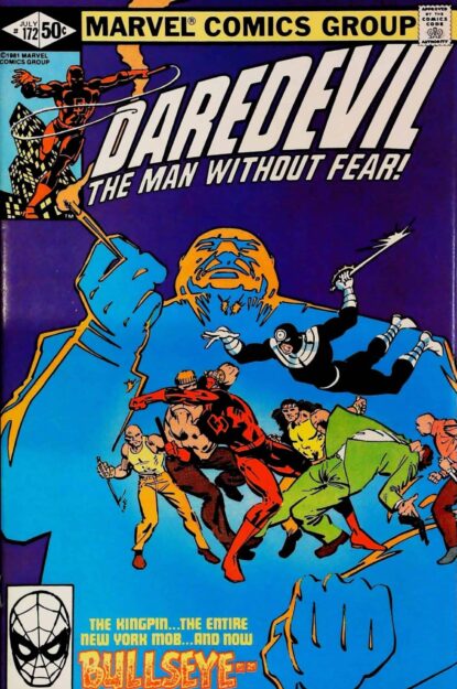 Couverture de DAREDEVIL (1964) #172 - par Frank Miller - lecubeacomics.com