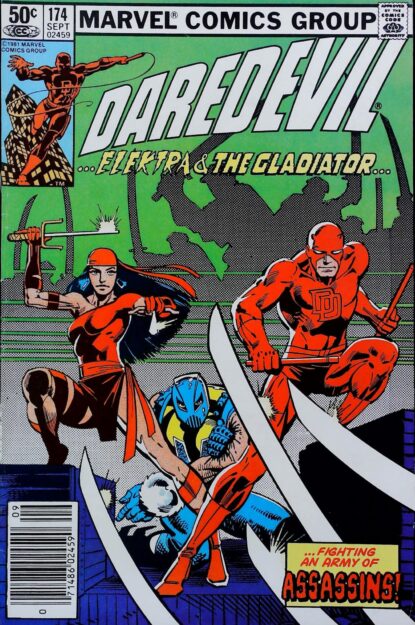 Couverture de DAREDEVIL (1964) #174 - par Frank Miller - lecubeacomics.com