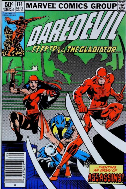 DAREDEVIL (1964) #174 - Marvel - lecubeacomics.com Couverture de DAREDEVIL (1964) #174 - par Frank Miller - lecubeacomics.com