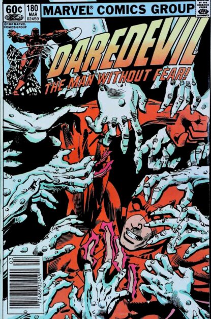 DAREDEVIL (1964) #180 - Marvel - lecubeacomics.com Couverture de DAREDEVIL (1964) #180 - par Frank Miller - lecubeacomics.com