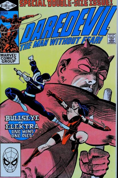 DAREDEVIL (1964) #181 - Marvel - lecubeacomics.com Couverture de DAREDEVIL (1964) #181 - par Frank Miller - lecubeacomics.com