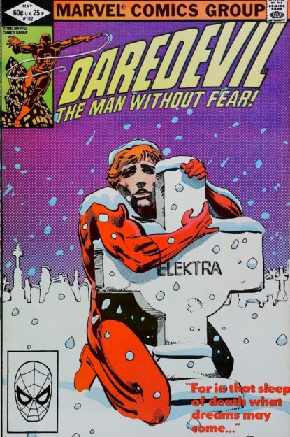 Couverture de DAREDEVIL (1964) #182 - par Frank Miller - lecubeacomics.com