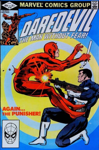 Couverture de DAREDEVIL (1964) #183 - par Frank Miller - lecubeacomics.com