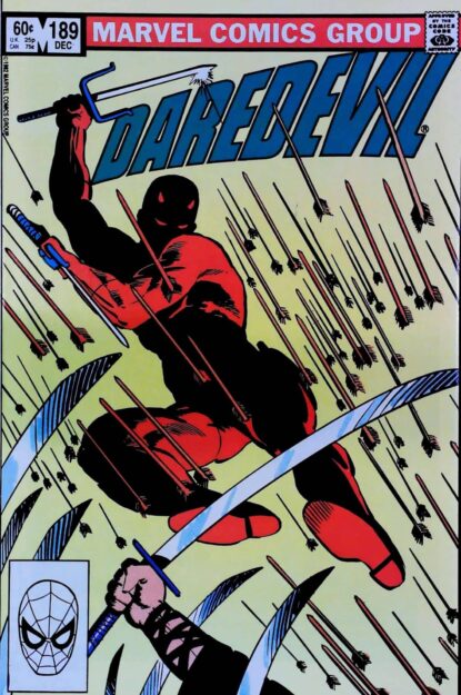 DAREDEVIL (1964) #189 - Marvel - lecubeacomics.com Couverture de DAREDEVIL (1964) #189 - par Frank Miller - lecubeacomics.com