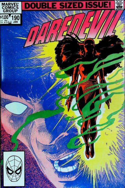 Couverture de DAREDEVIL (1964) #190 - par Frank Miller - lecubeacomics.com