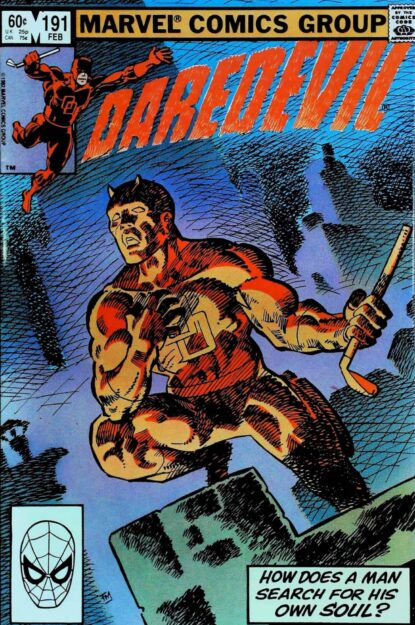 Couverture de DAREDEVIL (1964) #191 - par Frank Miller - lecubeacomics.com