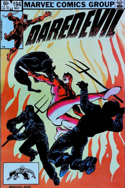 DAREDEVIL (1964) #194 - Marvel - lecubeacomics.com Couverture de DAREDEVIL (1964) #194 - par Ed Hannigan - lecubeacomics.com