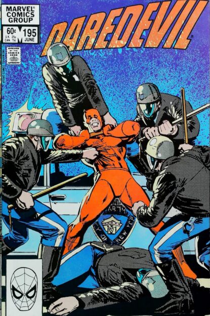 Couverture de DAREDEVIL (1964) #195 - par Klaus Janson - lecubeacomics.com