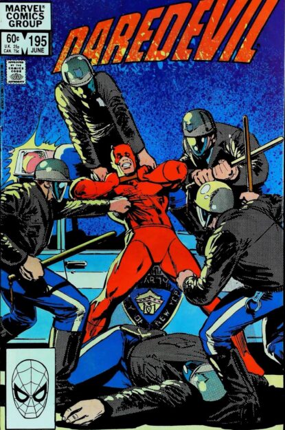 DAREDEVIL (1964) #195 - Marvel - lecubeacomics.com Couverture de DAREDEVIL (1964) #195 - par Klaus Janson - lecubeacomics.com