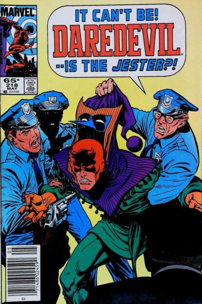 Couverture de DAREDEVIL (1964) #218 - par Keith Pollard - lecubeacomics.com