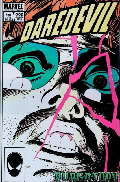 Couverture de DAREDEVIL (1964) #228 - par David Mazzucchelli - lecubeacomics.com