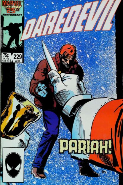 Couverture de DAREDEVIL (1964) #229 - par David Mazzucchelli - lecubeacomics.com