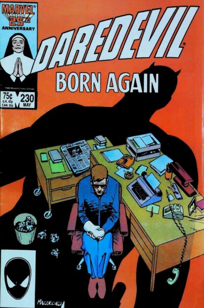 Couverture de DAREDEVIL (1964) #230 - par David Mazzucchelli - lecubeacomics.com