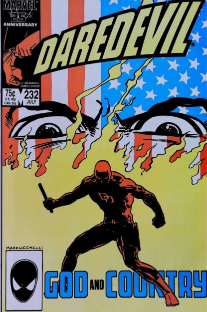Couverture de DAREDEVIL (1964) #232 - par David Mazzucchelli - lecubeacomics.com
