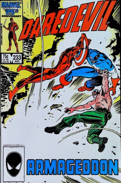 Couverture de DAREDEVIL (1964) #233 - par David Mazzucchelli - lecubeacomics.com