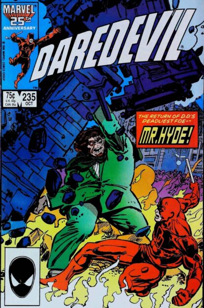 Couverture de DAREDEVIL (1964) #235 - par Klaus Janson - lecubeacomics.com