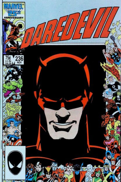 Couverture de DAREDEVIL (1964) #236 - par Bill Sienkiewicz - lecubeacomics.com